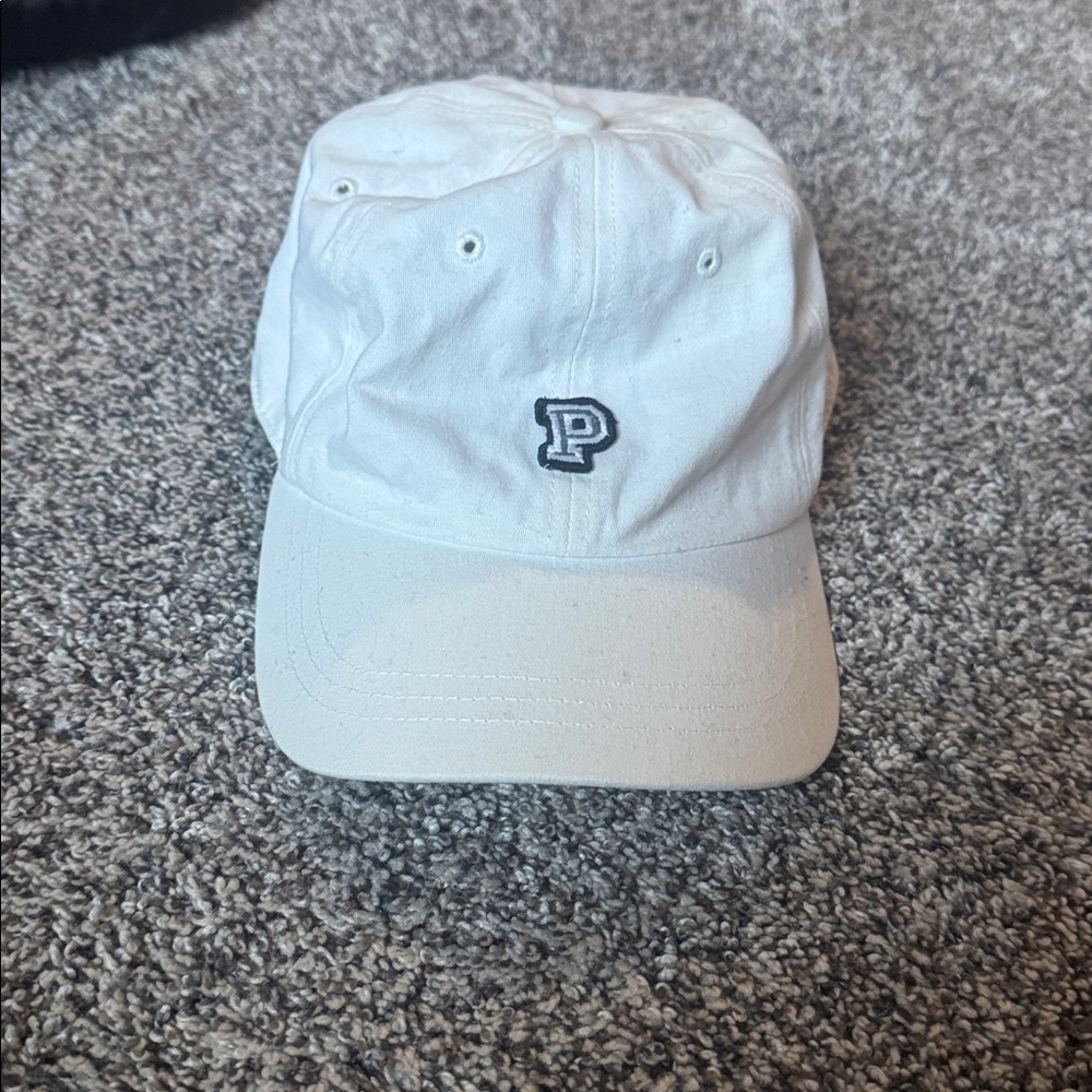 PINK Victoria's Secret White Baseball Cap